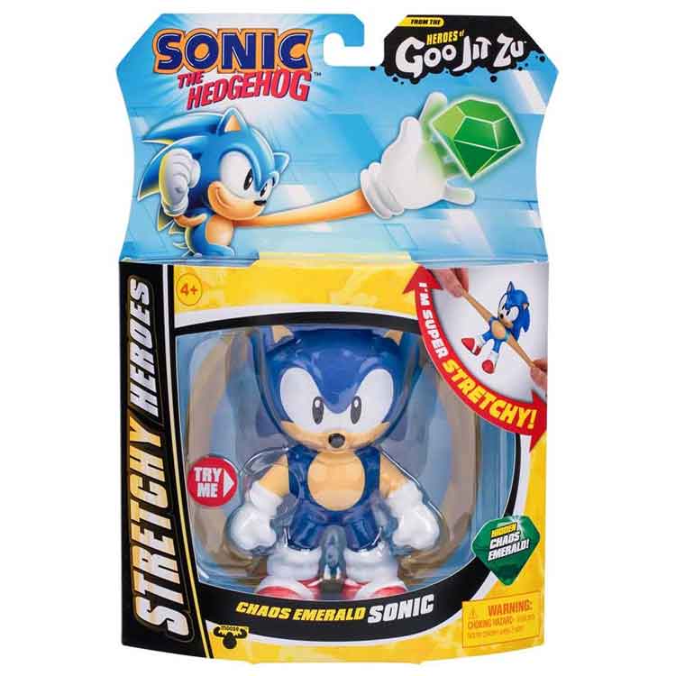 Heroes of Goo Jit Zu Sonic the Hedgehog Chaos Emerald Stretchy Figure