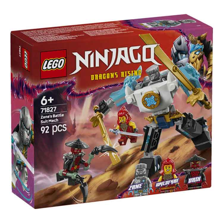 LEGO NINJAGO Zane's Battle Suit Mech 71827 - Posable Ninja Toy Set