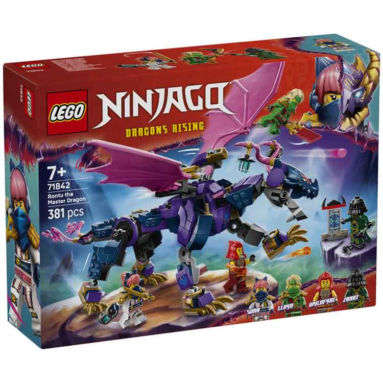 LEGO NINJAGO Rontu the Master Dragon 71842 Building Set with 4 Minifigures