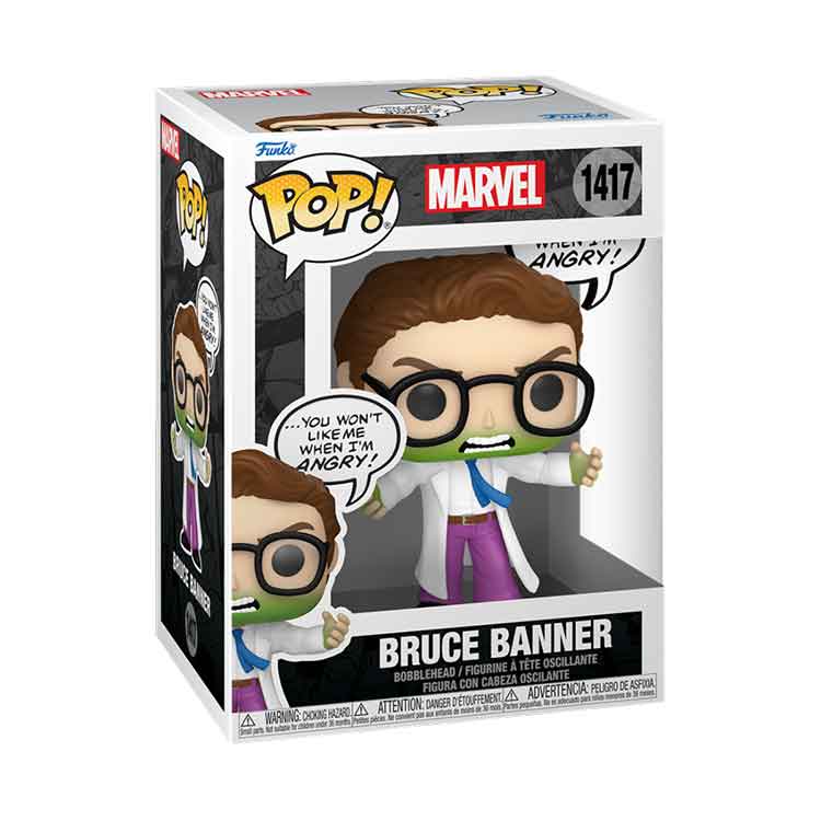 Funko POP Marvel: Bruce Banner (Don't Make Me Angry) Vinyl Figure