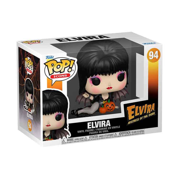 Funko Pop! Icons: Elvira (Pumpkins) Vinyl Figure – 9cm Collectible