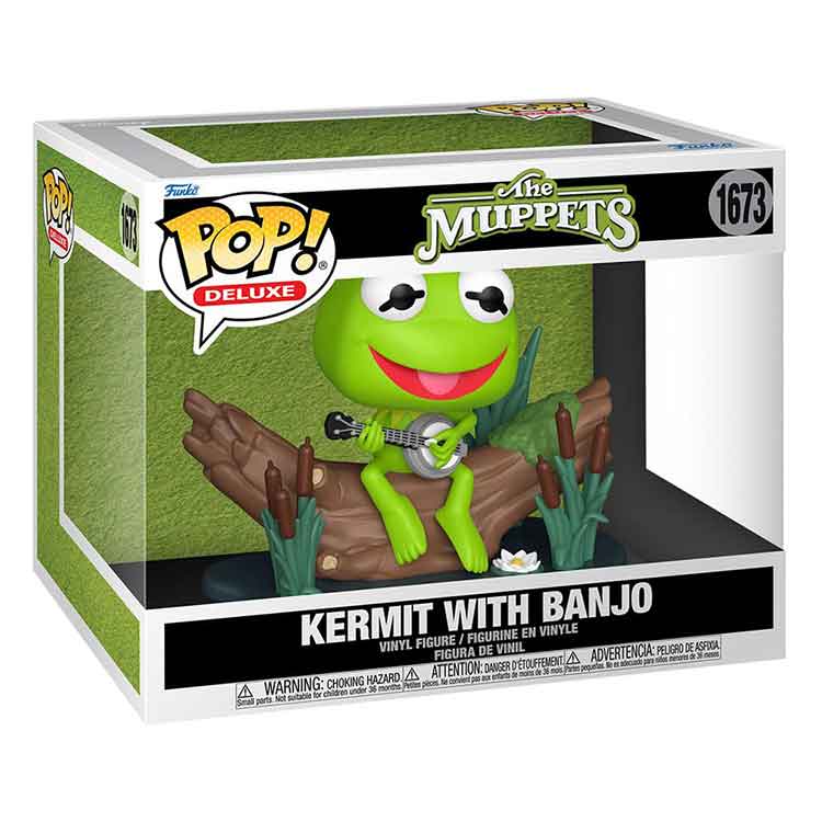 Funko Pop! Deluxe: The Muppets – Kermit with Banjo Vinyl Figure