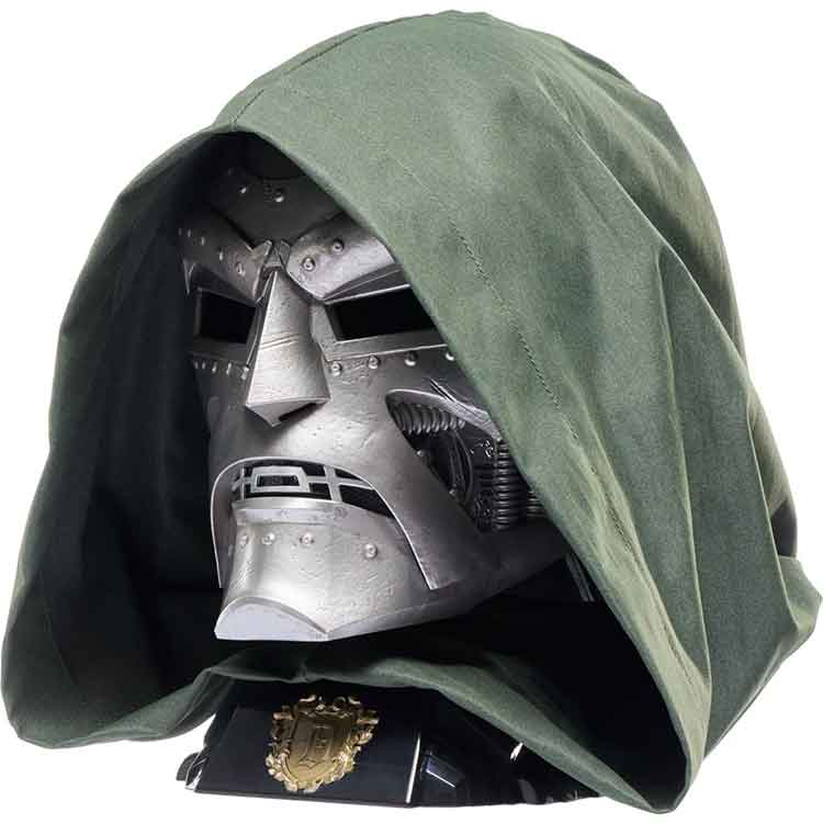Marvel Legends Doctor Doom 1:1 Scale Helmet Prop Replica with Hood