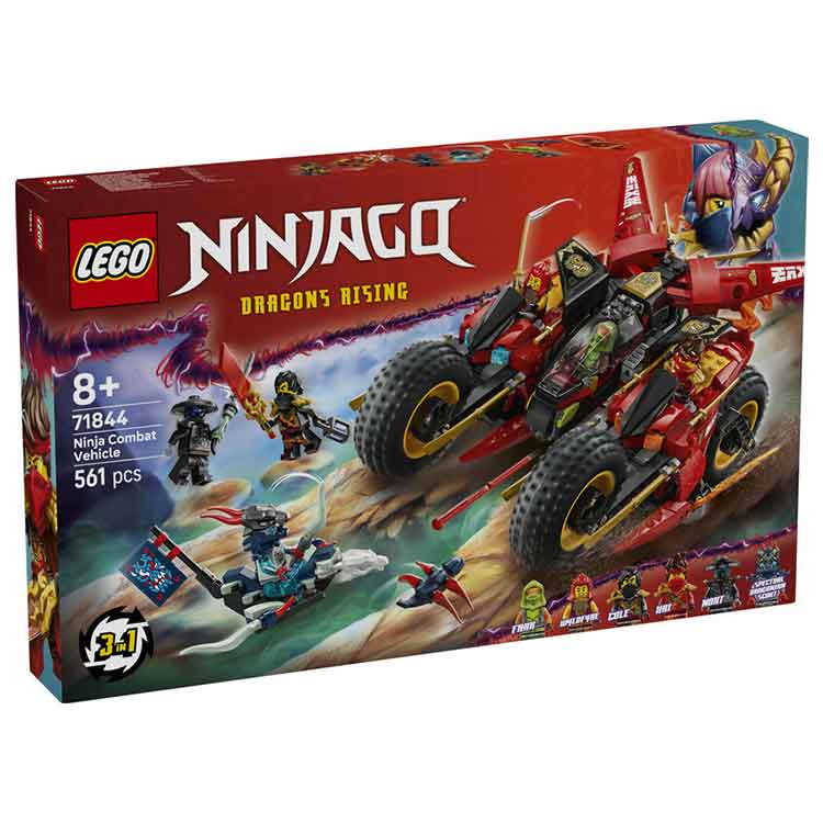 LEGO NINJAGO 71844 Ninja Combat Vehicle 3-in-1 Building Set