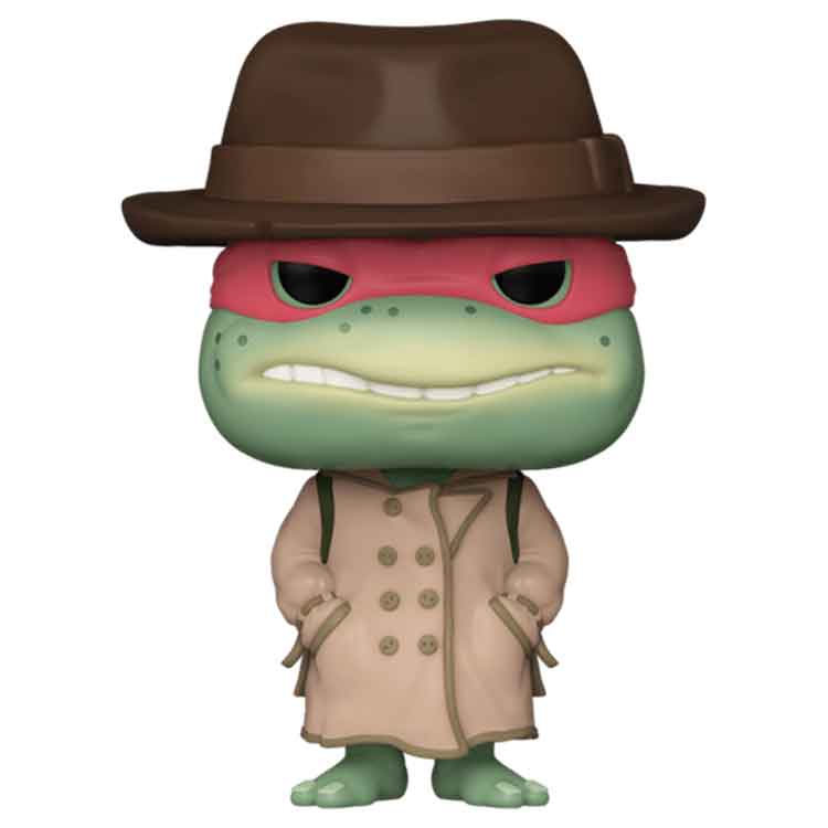 Funko Pop Movies: TMNT Raphael with Coat & Hat Vinyl Figure - 9cm