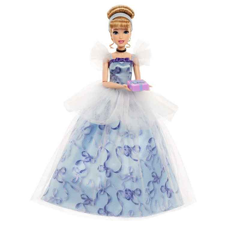 Disney Princess Cinderella Birthday Celebration Doll with Gift Accessory