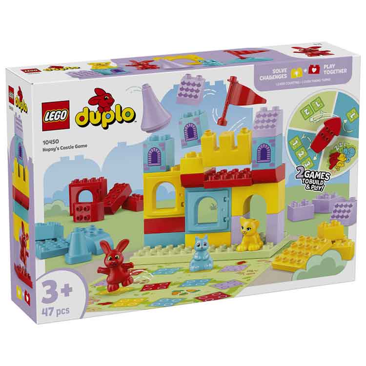 LEGO DUPLO 10450 Hopsy's Castle Game – 2-in-1 Preschool Learning Toy