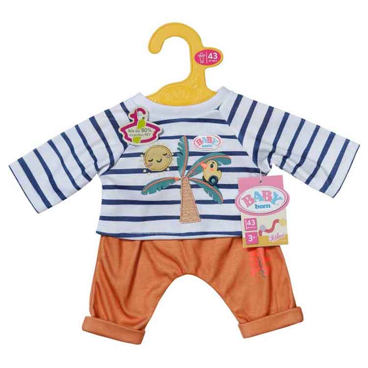 Baby Born Palm Tree Doll Outfit – 2 Piece Jungle Set for 43cm Dolls
