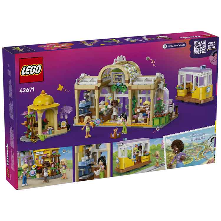LEGO Friends 42671 Plant Café & Flower Shop Building Kit with 4 Figures