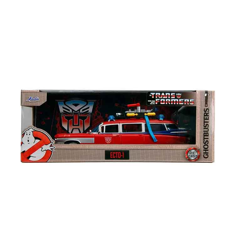 Ghostbusters Ecto-1 Transformers Mashup 1:24 Die-Cast Metal Vehicle