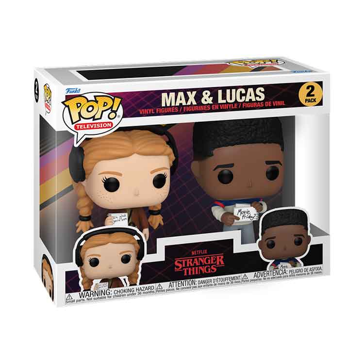 Funko POP! Stranger Things S4 - Max & Lucas Vinyl Figures 2-Pack