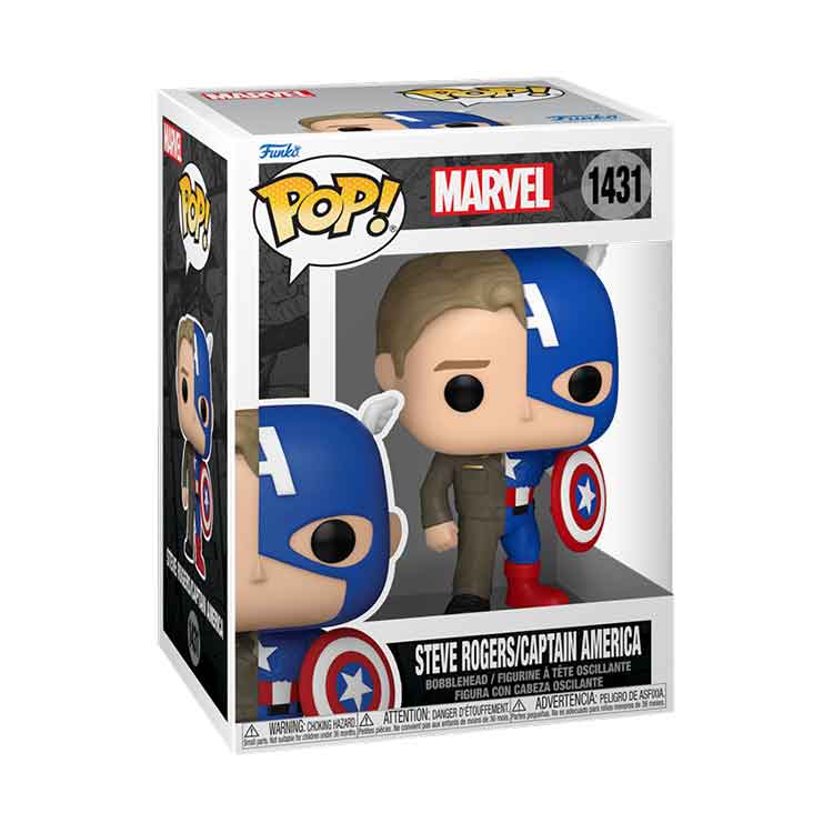 Funko POP Marvel: Captain America Steve Rogers Vinyl Figure – 9cm
