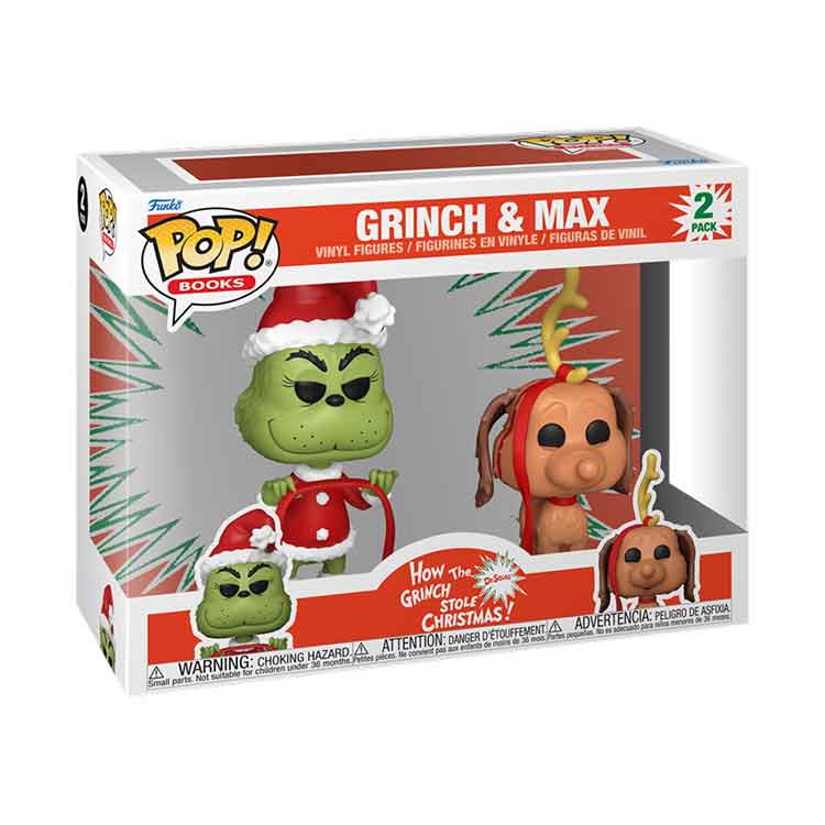 Funko POP Books: How the Grinch Stole Christmas – Grinch & Max 2PK