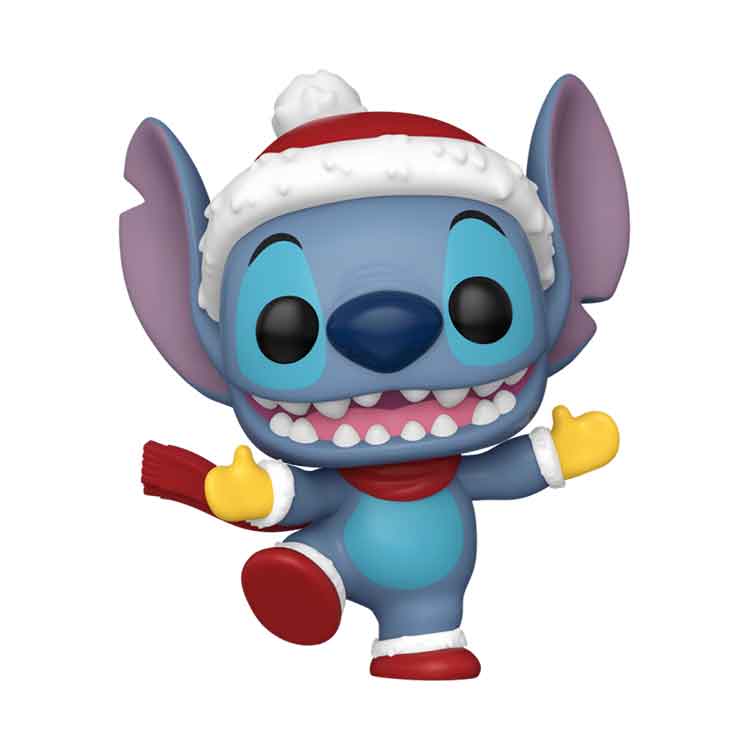 Funko POP Disney: Stitch Holiday with Hat Vinyl Figure - 9cm Collectible