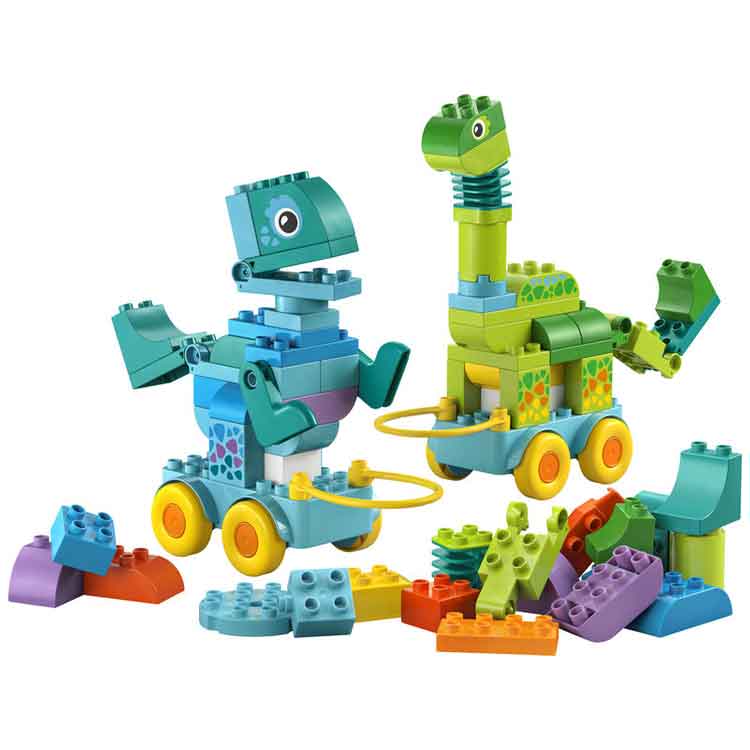 LEGO DUPLO 10451 3in1 Dinosaurs on Wheels Building Toy for Toddlers