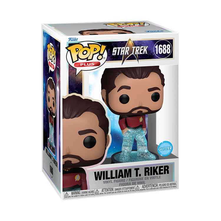 Funko Pop! Plus: Star Trek Transporter – Riker 9cm Vinyl Figure