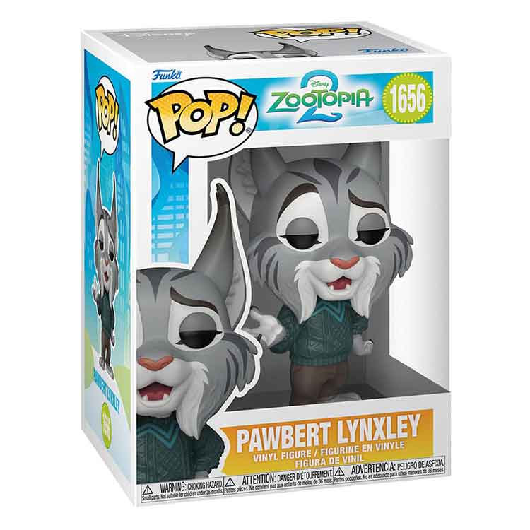 Funko Pop! Zootopia 2 Pawbert Lynxley Vinyl Figure – 9cm Collectible