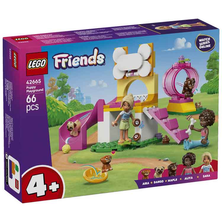 LEGO Friends Puppy Playground 42665 Building Kit with 3 Dog Figures