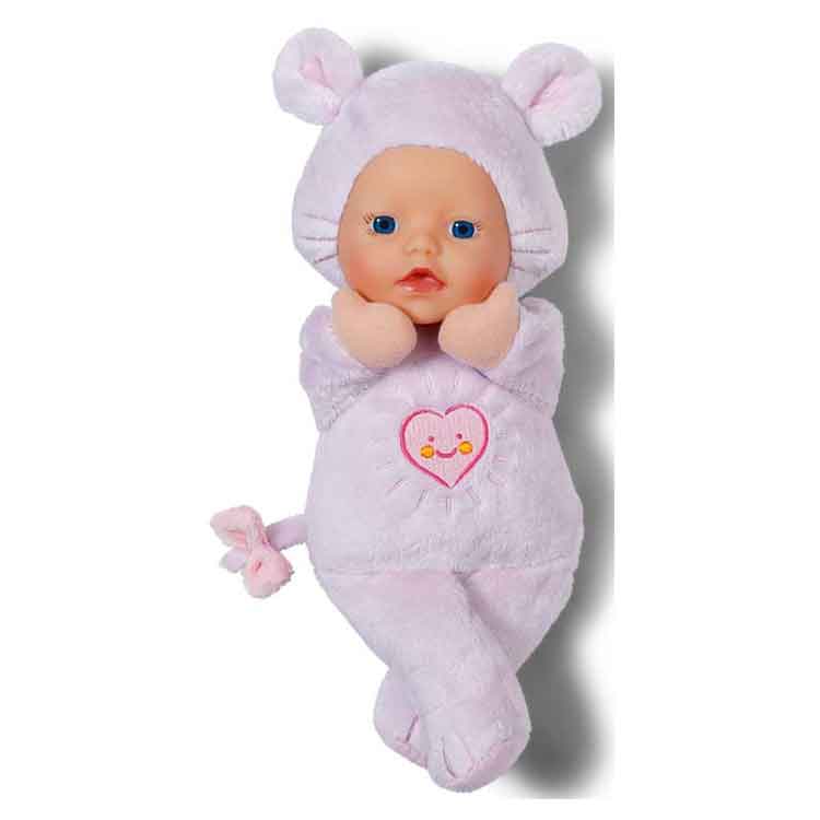 BABY born for babies Funny Mouse Soft Fabric Doll with Vinyl Head