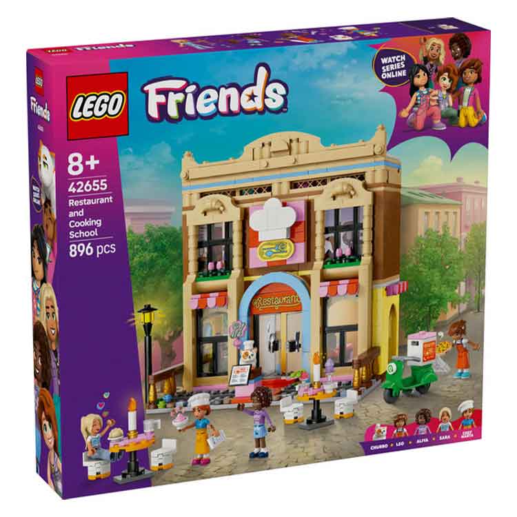 LEGO Friends 42655 Restaurant and Cooking School Building Set