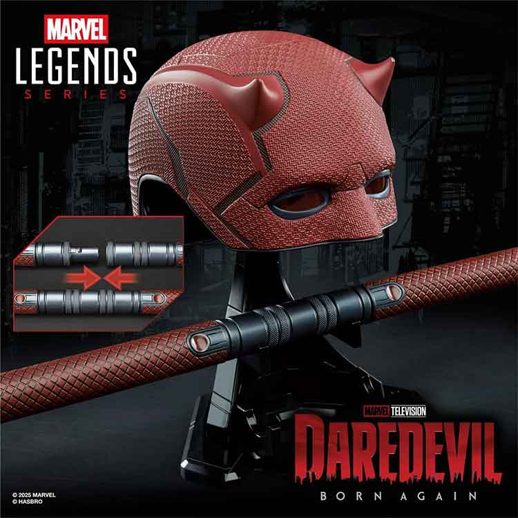Marvel Legends Daredevil: Born Again Mask and Billy Club Prop Replica