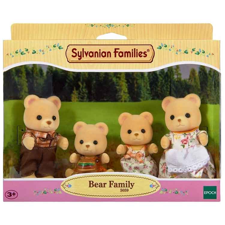 Sylvanian Families Bear Family - 4 Piece Collectible Figure Set