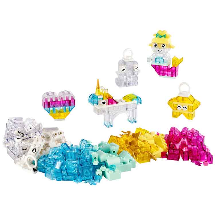 LEGO Classic 11040 Magical Transparent Box – Translucent Building Set