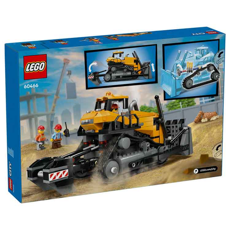 LEGO City Yellow Bulldozer 60466 Construction Vehicle Toy Set