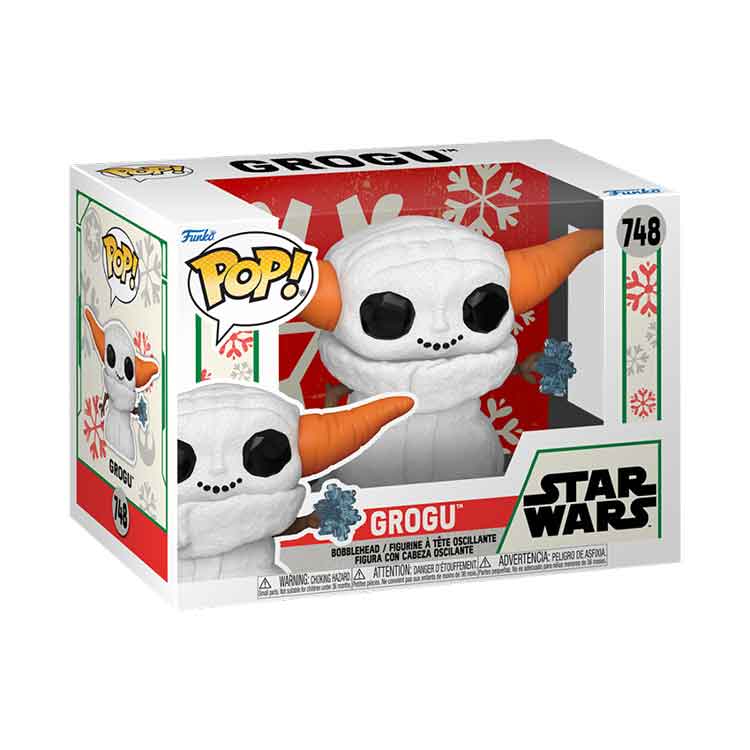 Funko POP Star Wars: Mando Holiday – Grogu Snowman Vinyl Figure