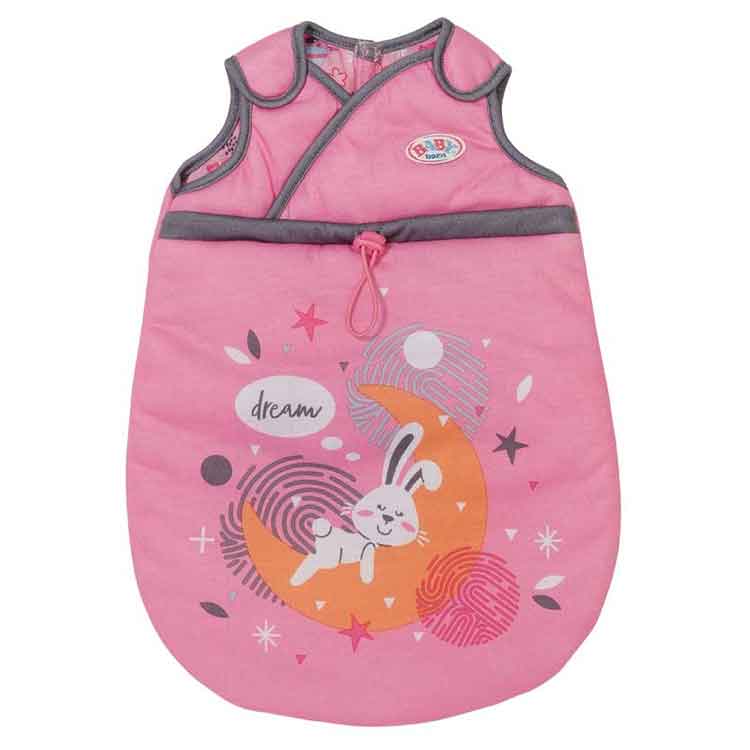 BABY born Doll Sleeping Bag – Pink Bunny Bedding for 43cm Dolls