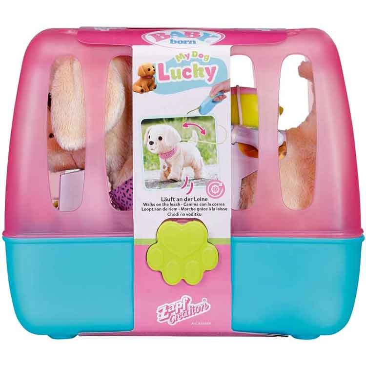 BABY Born My Dog Lucky – Interactive Electronic Puppy Toy with Kennel