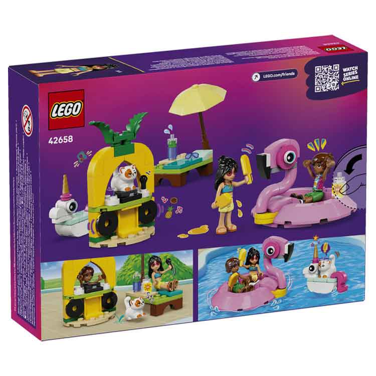 LEGO Friends Unicorn & Flamingo Pool Party Building Set (42658)