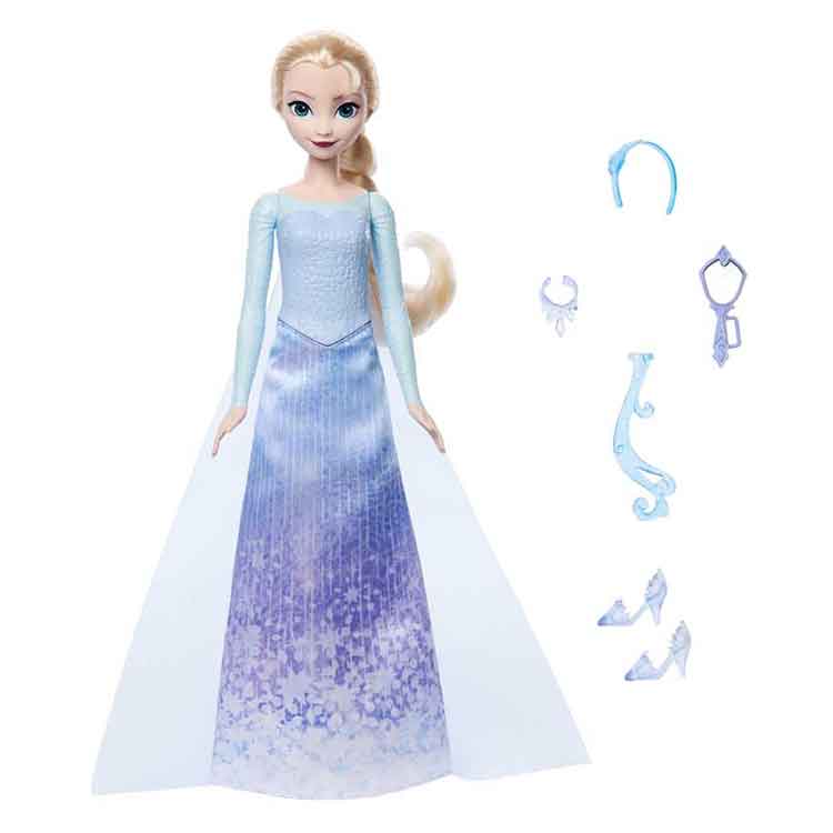 Disney Frozen Elsa Spin & Reveal Fashion Doll Playset with Accessories
