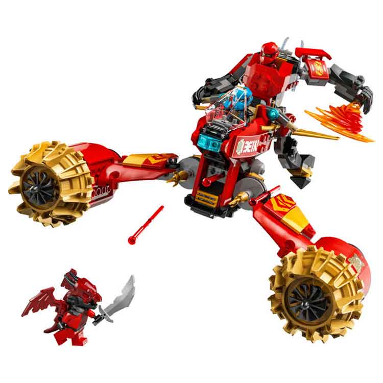 LEGO NINJAGO Kai's Mech Storm Rider 71830 - 2-in-1 Ninja Vehicle Set