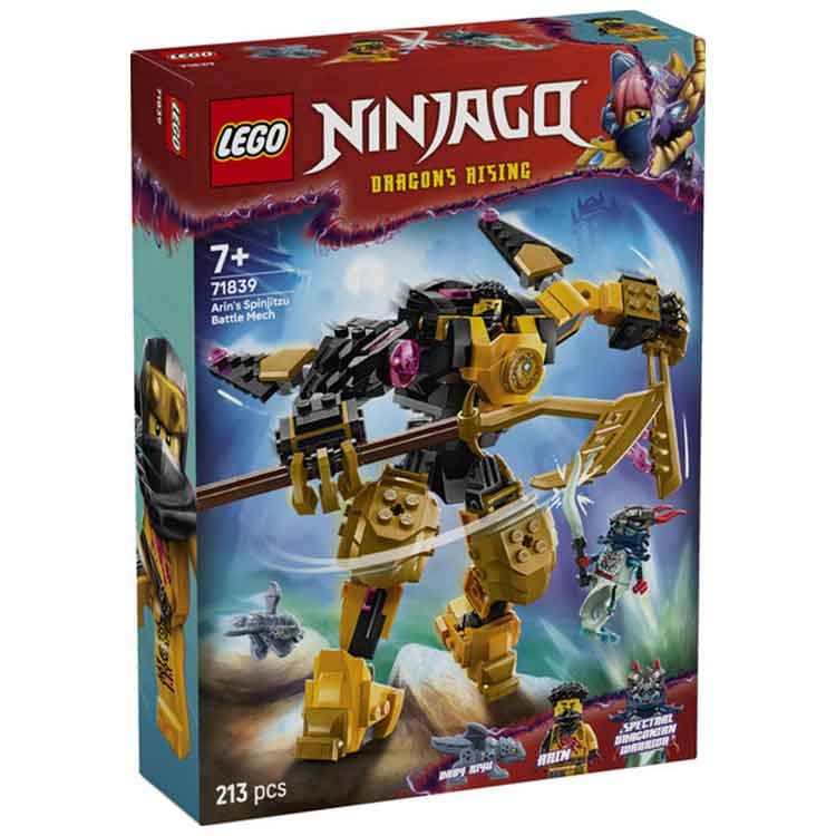 LEGO NINJAGO Arin's Spinjitzu Battle Mech 71839 Building Set Toy