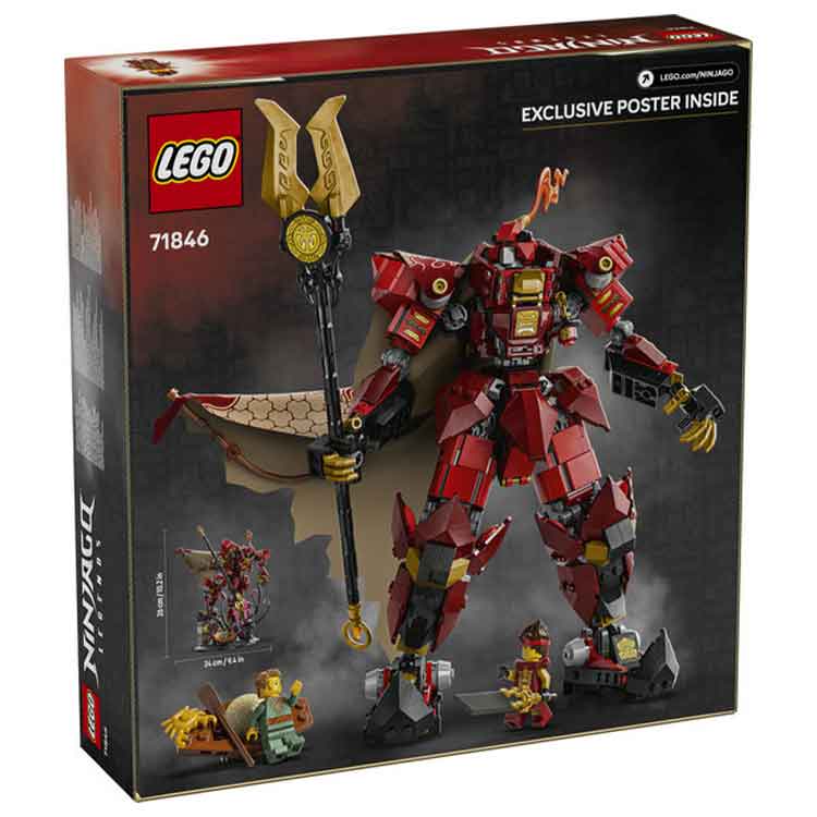 LEGO NINJAGO 71846 The Fire Knight Mech Set with Kai Minifigure