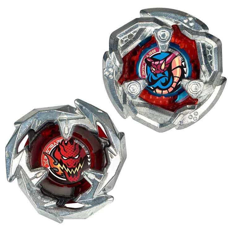 Beyblade X Tail Viper 5-80O and Sword Dran 3-60F Dual Pack Set