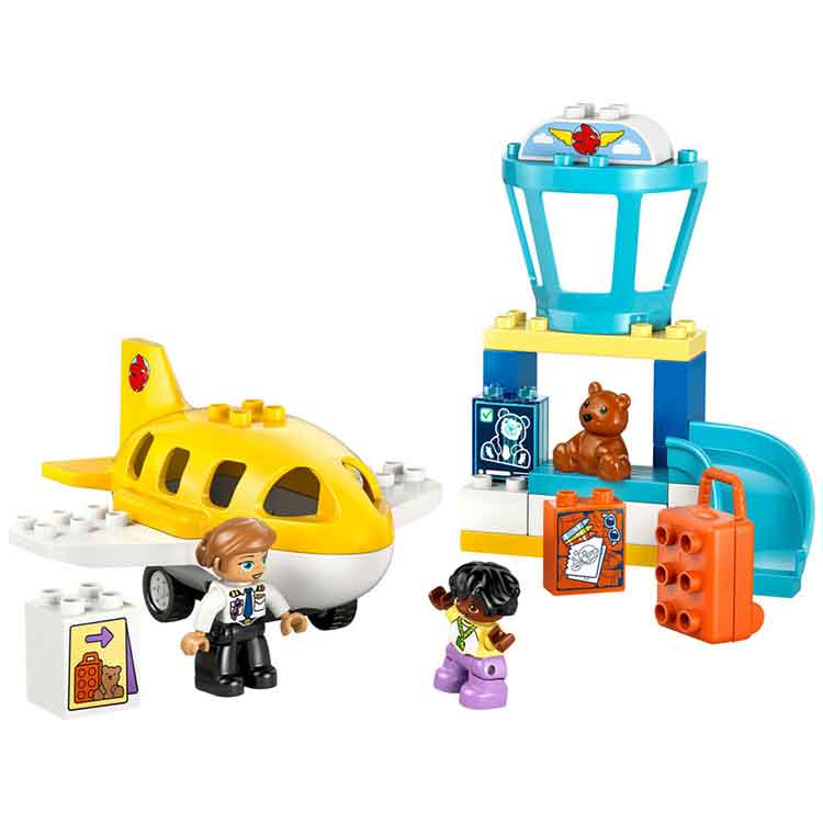 LEGO DUPLO 10443 First Time at the Airport Playset – Toddler Toy
