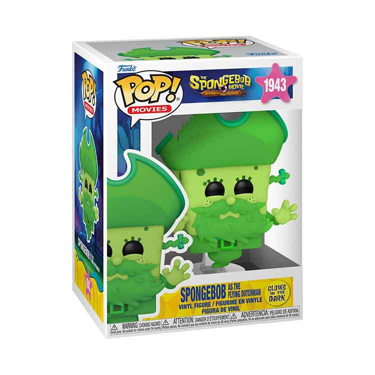 Funko Pop! SpongeBob as Flying Dutchman Glow Vinyl Figure – 9cm
