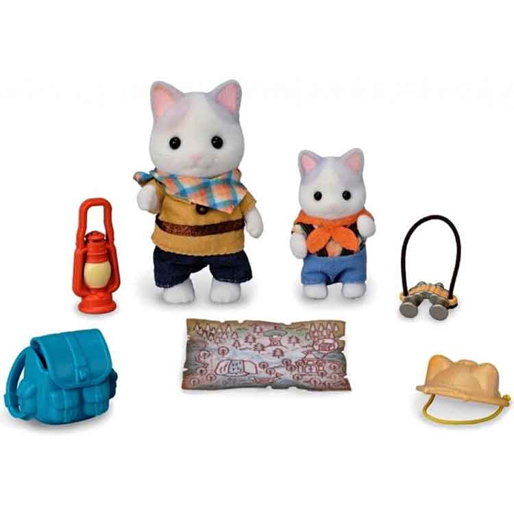 Sylvanian Families Exciting Exploration Set – Latte Cat Figures & Gear
