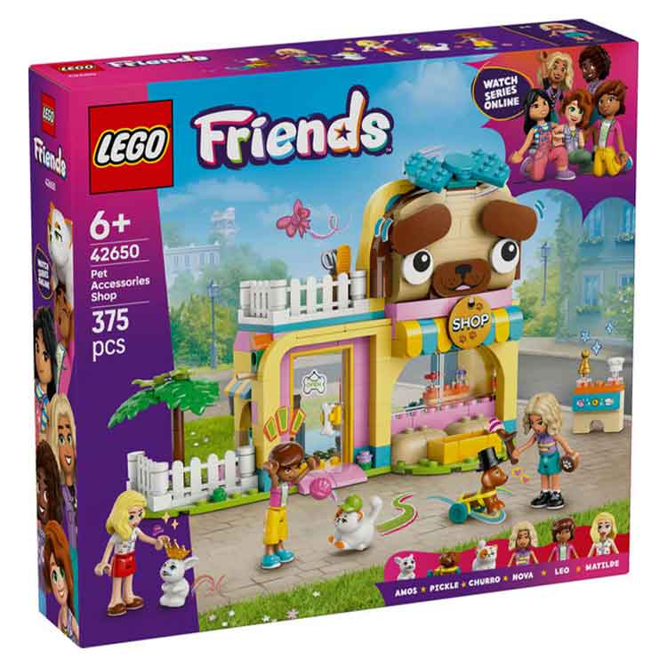 LEGO Friends 42650 Pet Accessories Shop Building Set with Minidolls