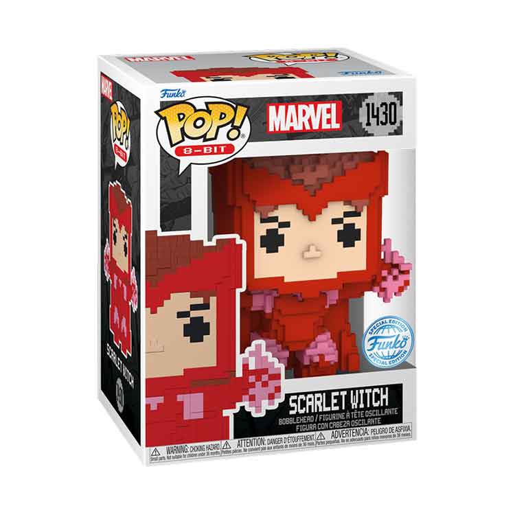 Funko POP Marvel: 8-Bit Scarlet Witch Vinyl Figure - 9cm Collectible