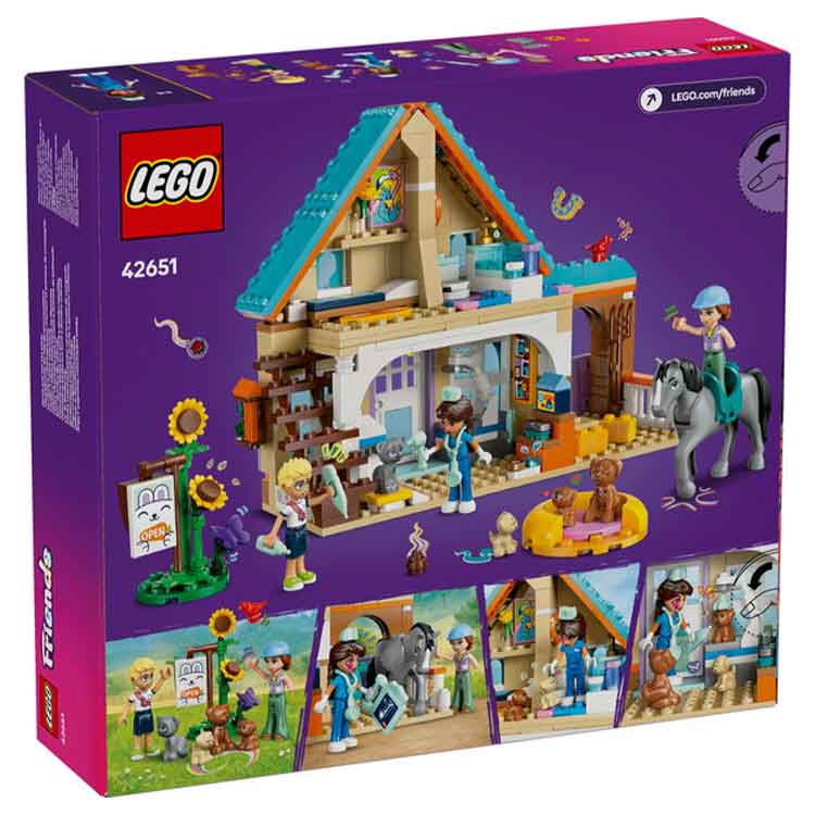 LEGO Friends Horse and Pet Vet Clinic 42651 Building Toy Set