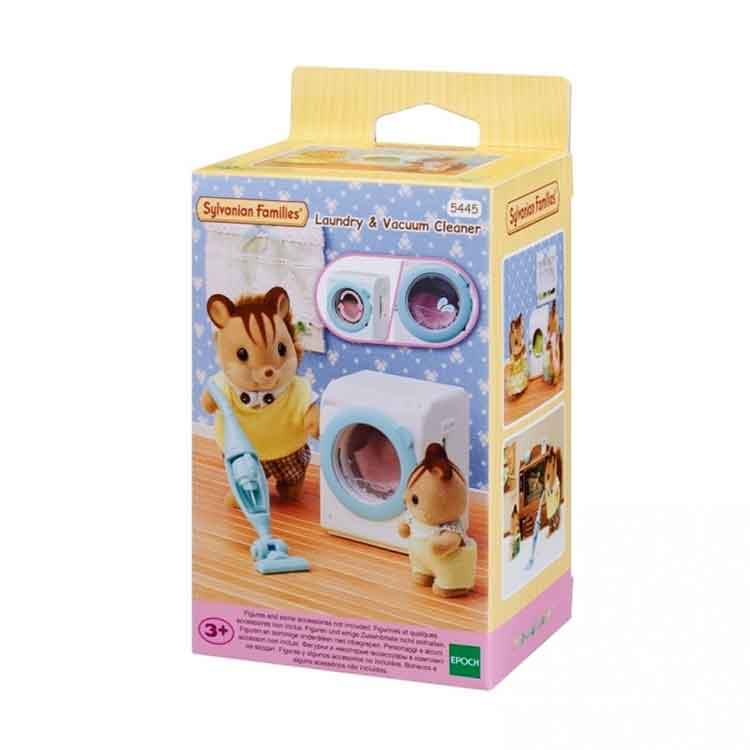 Sylvanian Families Laundry & Vacuum Cleaner Miniature Toy Set