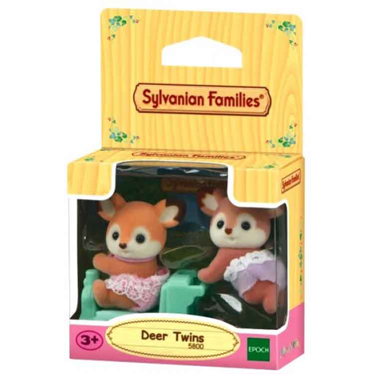 Sylvanian Families Deer Twins Nils and Lida Willow Collectible Figures