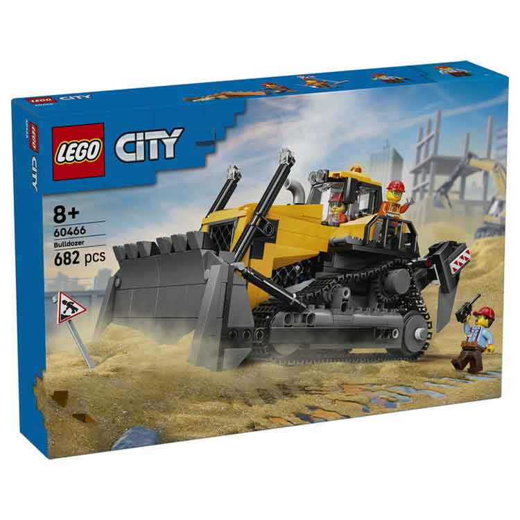 LEGO City Yellow Bulldozer 60466 Construction Vehicle Toy Set