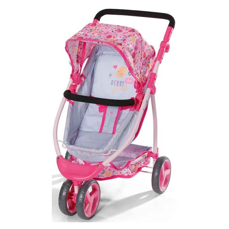 Baby Born Deluxe Pram – 2-in-1 Convertible Doll Stroller for 43cm Dolls