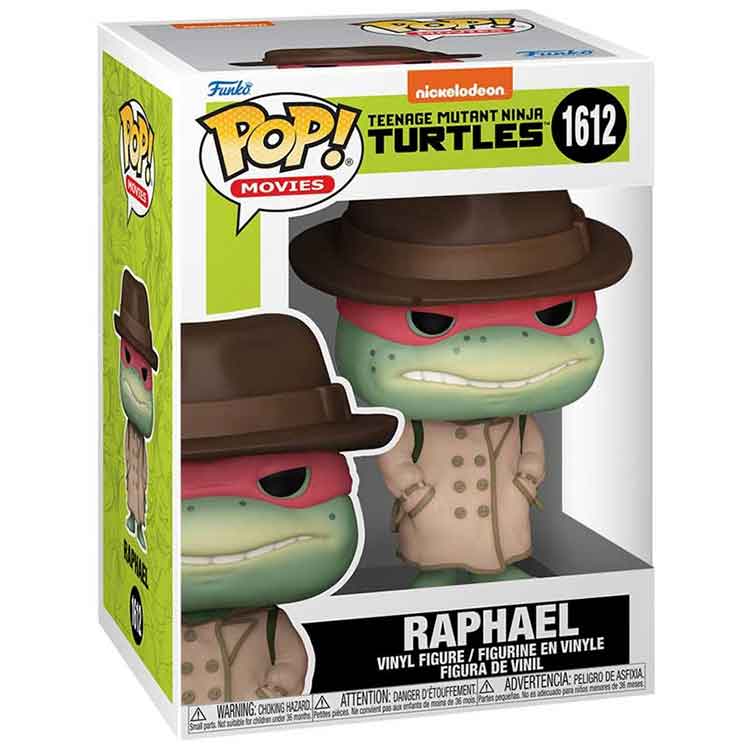 Funko Pop Movies: TMNT Raphael with Coat & Hat Vinyl Figure - 9cm