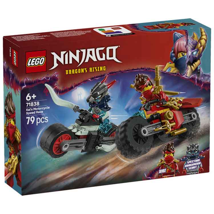 LEGO NINJAGO 71838 Kai's Motorcycle Speed Race Building Toy Set