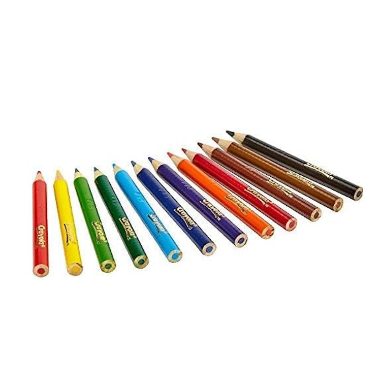 Crayola Half Length Coloured Pencils – School Art Supplies (12 Pack)